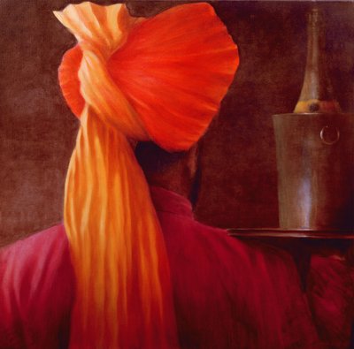 Wine Waiter at the Taj by Lincoln Seligman